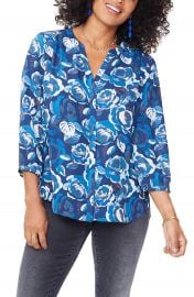 NYDJ Pleat Back Blouse  Regular  amp  Petite at Nordstrom